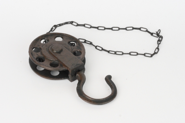 Chalupářská dekorace kovový hák 10x50cm