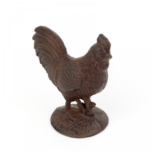 Chalupářská dekorace litinový kohout 19cm