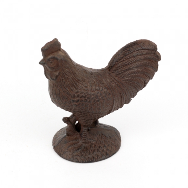 Chalupářská dekorace litinový kohout- VYŘAZENO