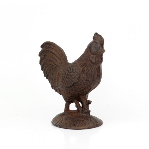 Chalupářská dekorace litinový kohout- VYŘAZENO