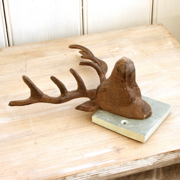 Chalupářská dekorace na zeď jelen 20x23cm