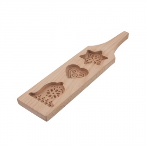 Chalupářská dřevěná formička na těsto 35 x 8 x 2 cm 