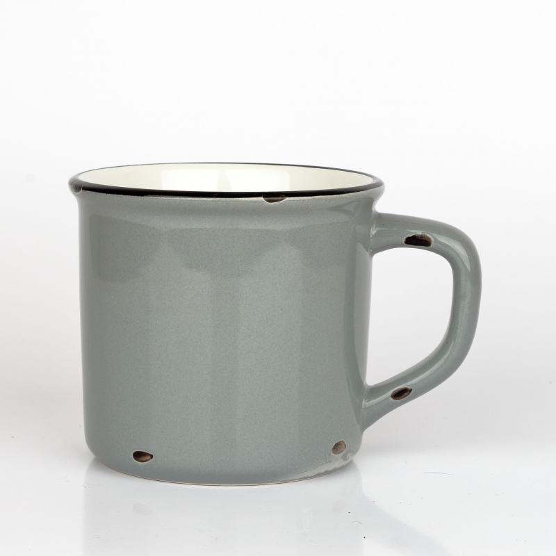 Chalupářský hrnek šedý 12x9x9cm