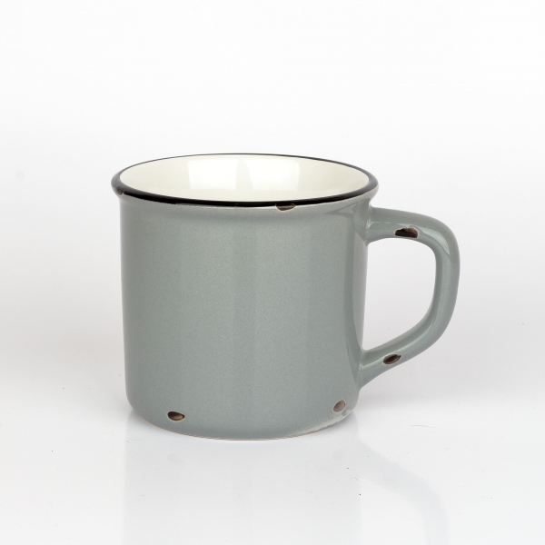 Chalupářský hrnek šedý 12x9x9cm