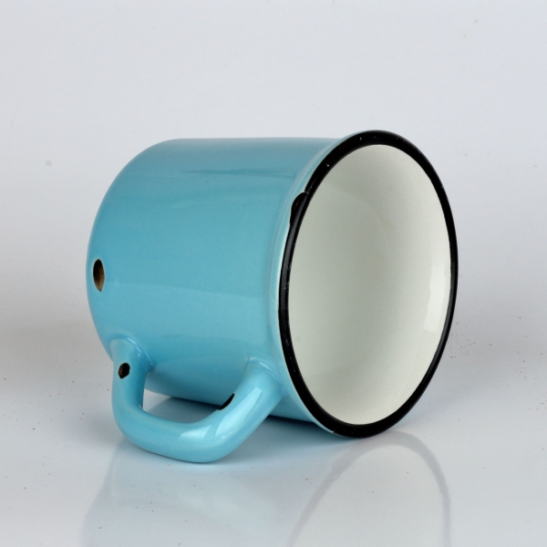 Chalupářský hrnek tyrkys 12x9x9cm