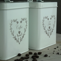 Chlebník kovový + sada dóz