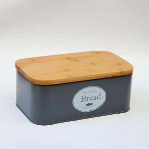 Chlebník tmavý plechový 18,8x30,7x12,5cm