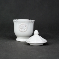 Cukřenka bílá keramika