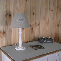 Cylindr na lampu motiv srdce - výška 15cm