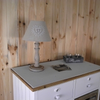 Cylindr na lampu motiv srdce - výška 15cm