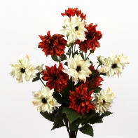 Dahlie červená x2 17x75x17cm