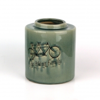 Dárek pro cyklistu - keramická váza s dvojkolem 19cm