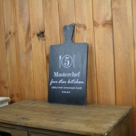 Dárek pro kuchařku - dřevěné prkénko Masterchef 37x20cm