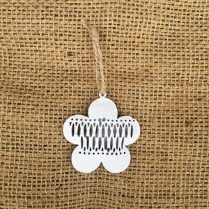 Dárek pro radost kovová květina 6x6cm