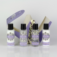 Dárková cestovní sada kosmetiky levandule 4x50ml