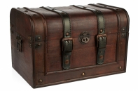 Dárková dřevěná truhla 35x23x23cm