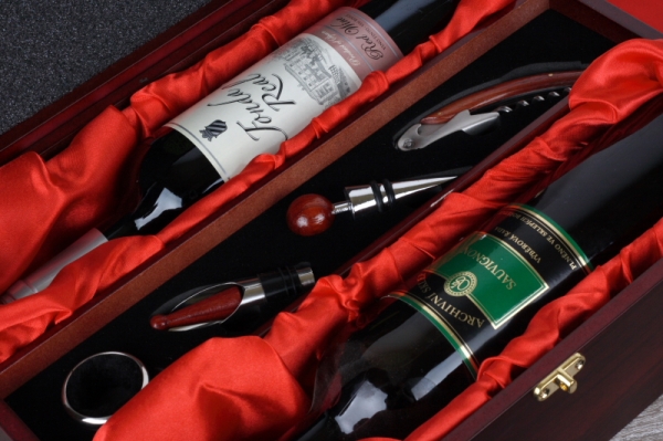 Dárková krabice na 2 láhve vína 36x11x28,5cm