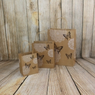 Dárková papírová taška motýl 18x14cm