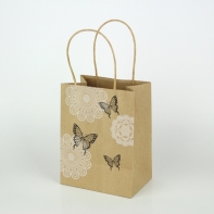 Dárková papírová taška motýl 26,5x30cm