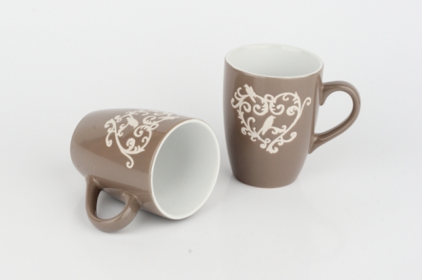 Dárková sada 2 hrnky Patříme k sobě 10x8cm