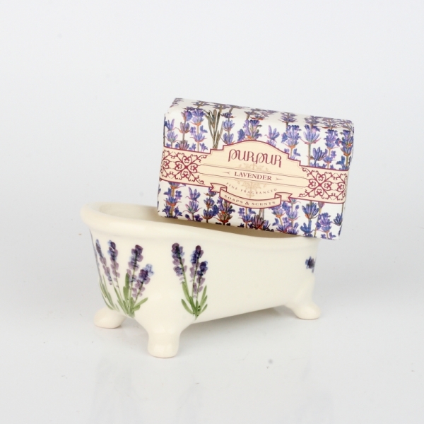 Dárková sada mýdlo ve vaničce levandule