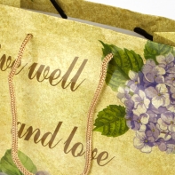 Dárková taška hortenzie - střední