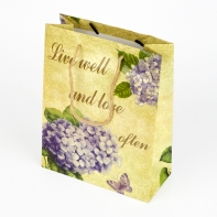 Dárková taška hortenzie - střední