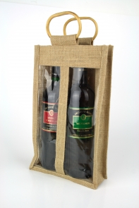 Dárková taška na 2 vína 40cm