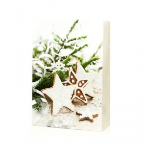 Dárková vánoční taška perníčky 25x8,5x34,5cm