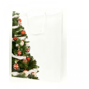 Dárková vánoční taška stromeček 25x8,5x34,5cm