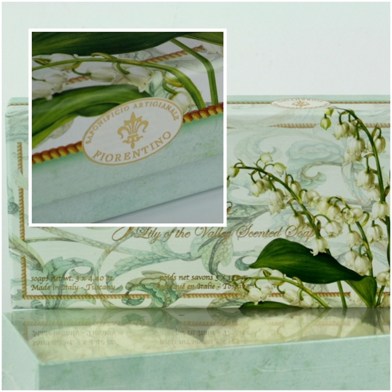 Dárkové balení toaletního mýdla konvalinka 3x125g