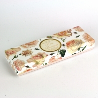 Dárkové italské mýdlo růžové květy 3x100g