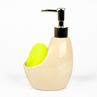 Dávkovač mýdla Levandule s houbičkou 19cm