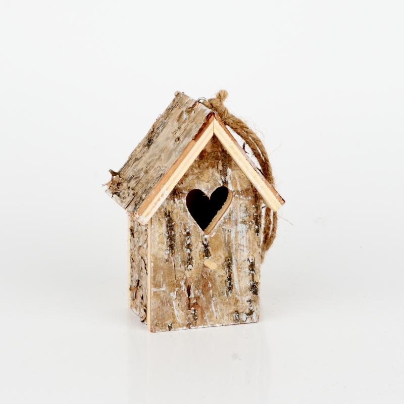 Dekorace budka pro ptáky 12x8x5cm