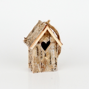 Dekorace budka pro ptáky 12x8x5cm