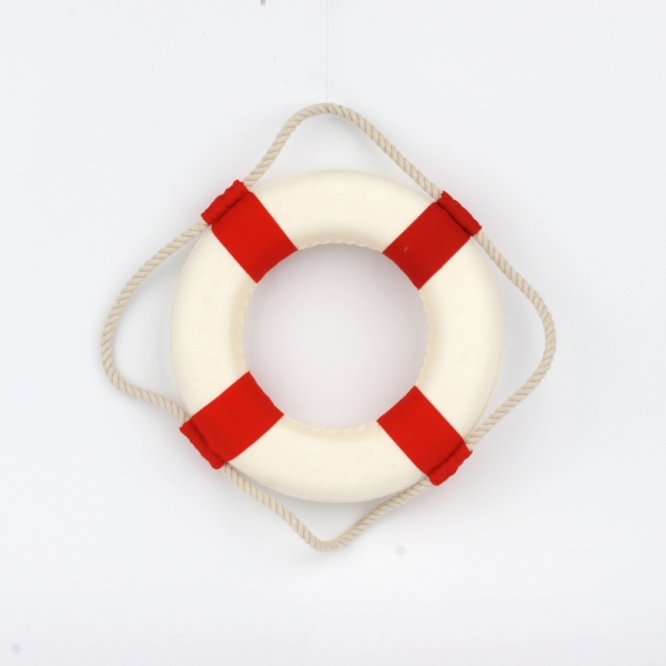 Dekorace červený záchranný kruh/kolo 20cm