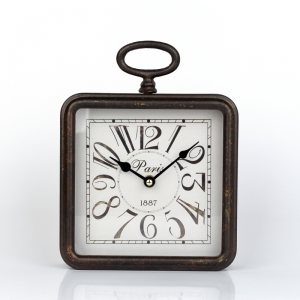 Dekorace do bytu hodiny kov 21cm