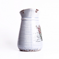 Dekorace do bytu - Keramický džbán modrý 20x16cm