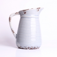 Dekorace do bytu - Keramický džbán modrý 20x16cm