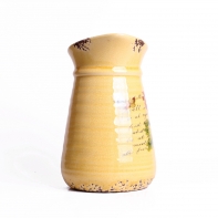 Dekorace do bytu - keramický džbán žlutý 20x16cm