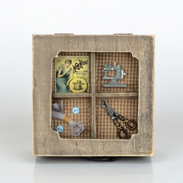 Dekorace do bytu krabička 15x16x7,5cm