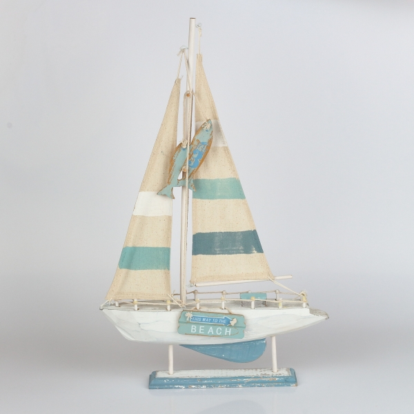 Dekorace do bytu loď 31x6x49cm