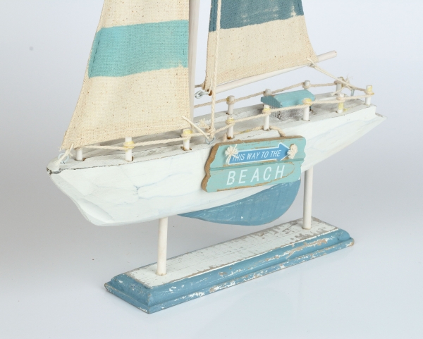 Dekorace do bytu loď 31x6x49cm