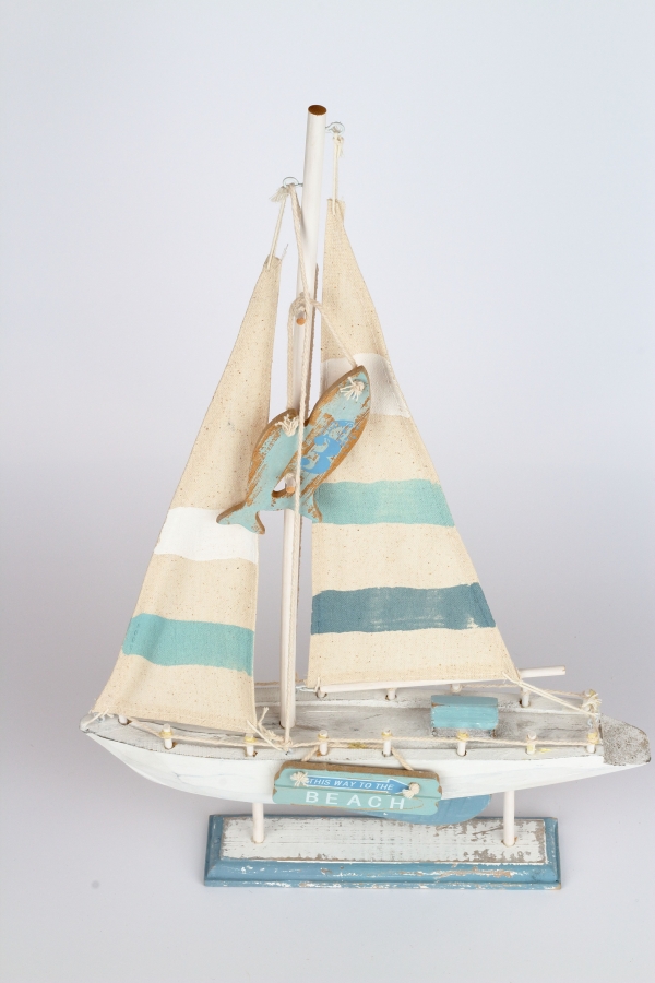 Dekorace do bytu loď 31x6x49cm