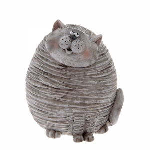 Dekorace do bytu - polyresinová kočka 