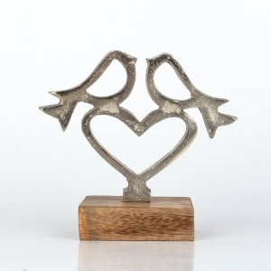 Dekorace do bytu ptáčci na srdci 14cm