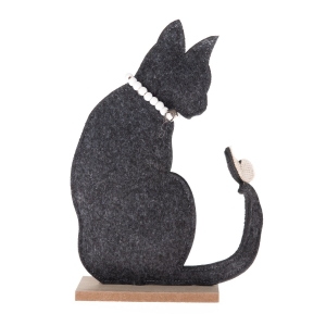 Dekorace do dětského pokoje kočka 18x25x5cm