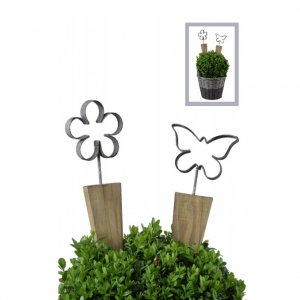 Dekorace do květináče motýl 41,5cm