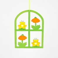 Dekorace do okna 17x12cm