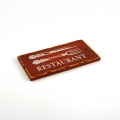 Dekorace do restaurace - tabulka RESTAURANT 25x12,5cm